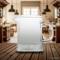 Detail Ansicht Glas Pitcher Servierkanne für Tee 360ml
