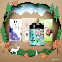 papercut picture of Taiwan High Mountain Oolong Tee Selection - Evergreen Teashop