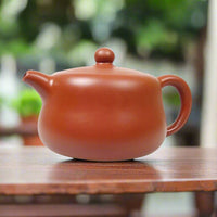 elegante Jing Lan Teekanne aus roten Ton im Yixing Zhuni Style - 180ml - Evergreen Teashop