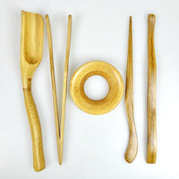 Gong Fu Cha Teebesteck Set aus Bambus - Evergreen Teashop