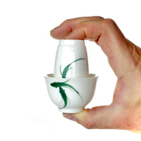 Teetasse und Riechbecher mit Fisch Ornament - Evergreen Teashop