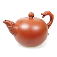 Elegante Drachen Teekanne aus roten Ton im Yixing Zhuni Style - 180ml - Evergreen Teashop