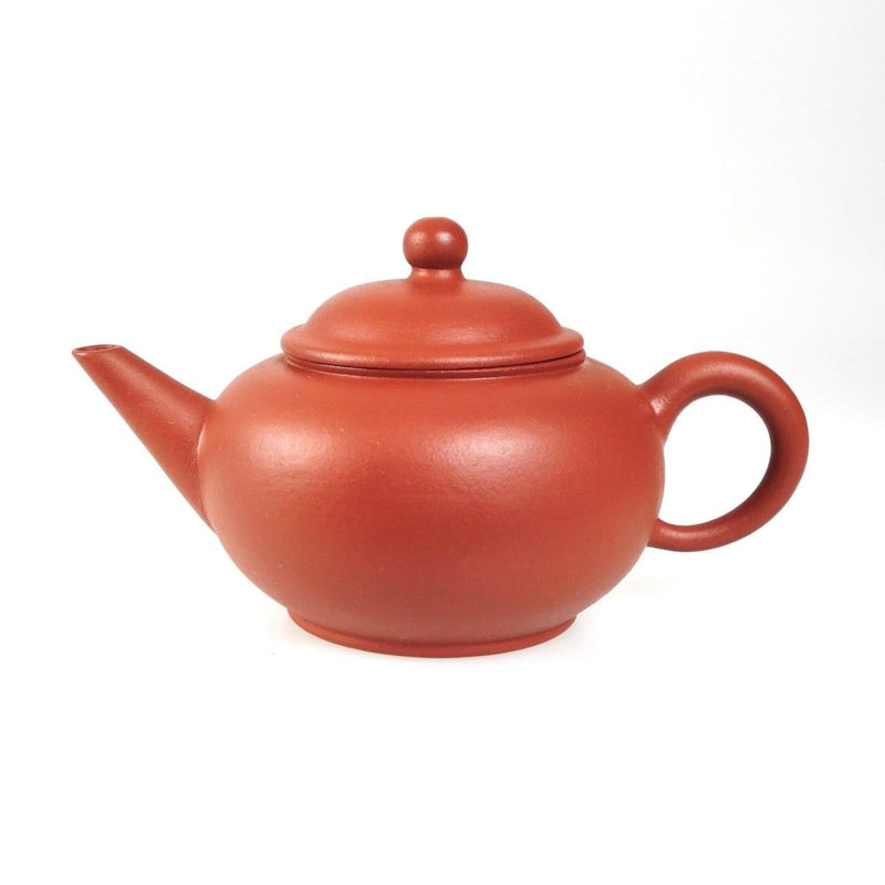klassische Mini Shui Ping - 水平 - Teekanne aus roten Yixing Ton - 140ml - Evergreen Teashop