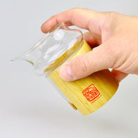 Kleine Tee Servierkanne - Pitcher aus Glas mit Bambusgriff - 250ml Fassungsvermögen - Evergreen Teashop