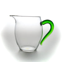 Tee Servierkanne - Pitcher aus Glas mit grünen Griff - 340ml - Evergreen Teashop
