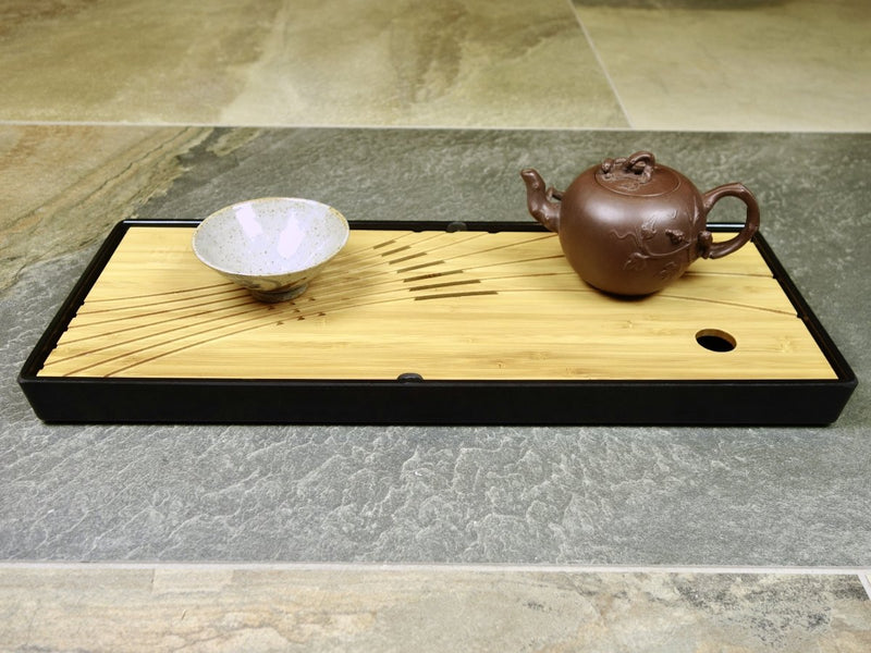 Teeboot - Teebrett aus Bambus - länglich - Evergreen Teashop