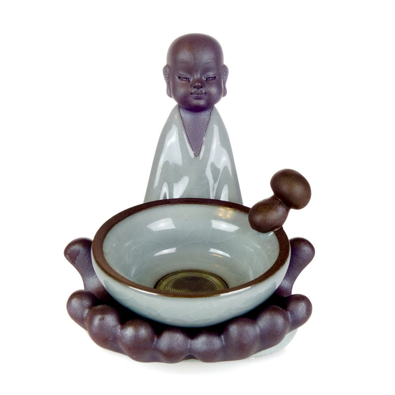Teefilter Buddha mit Craquelèe Glasur - Evergreen Teashop