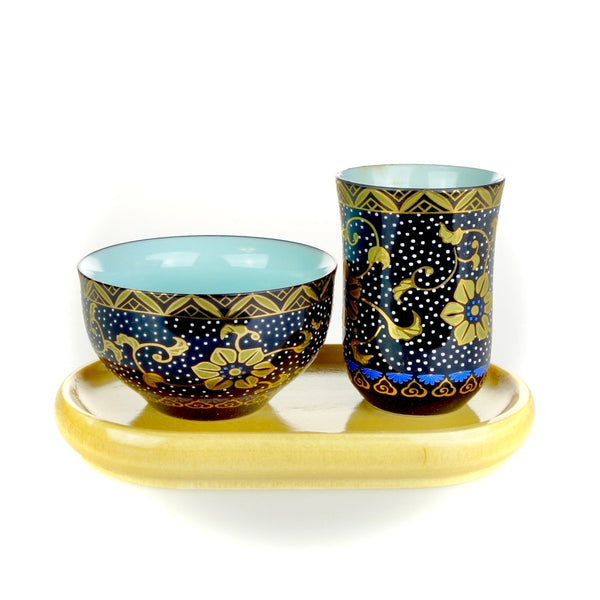 Teetasse und Riechbecher für Chinesische Teezeremonie - Amber Pearl - Evergreen Teashop
